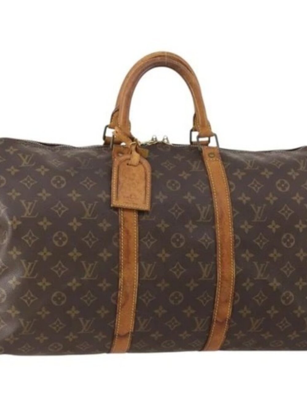 LOUIS VUITTON Monogram Keepall 50 Boston Bag M41426 LV Auth 152781